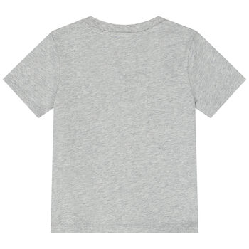 Younger Boys Grey Logo T-Shirt